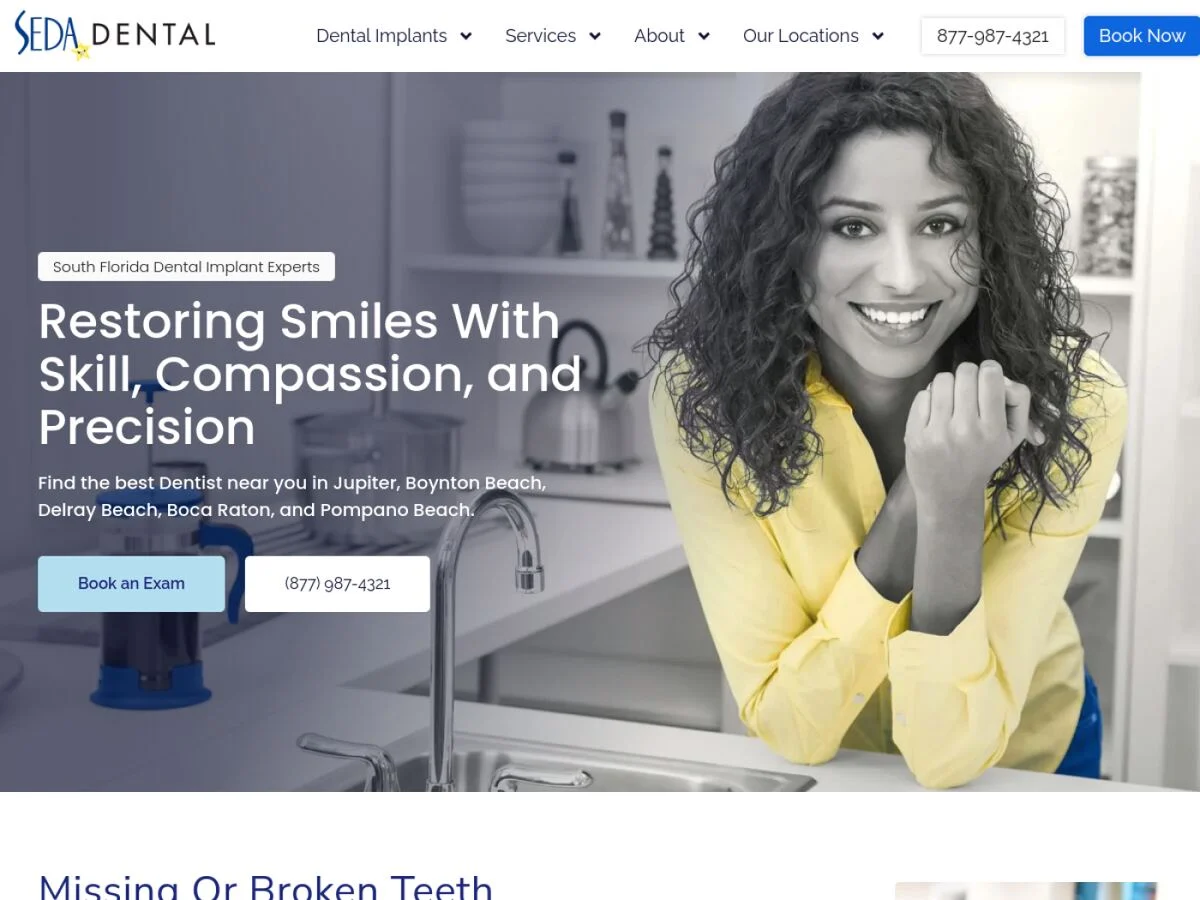SEDA Dental website by All Ways Entertainment